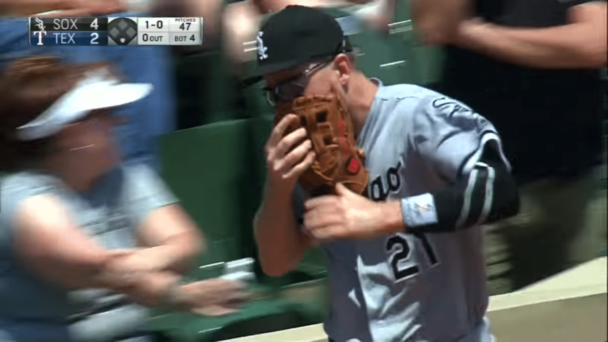 Todd Frazier Diving Catch Face Injury Hawk Harrelson Chicago White Sox