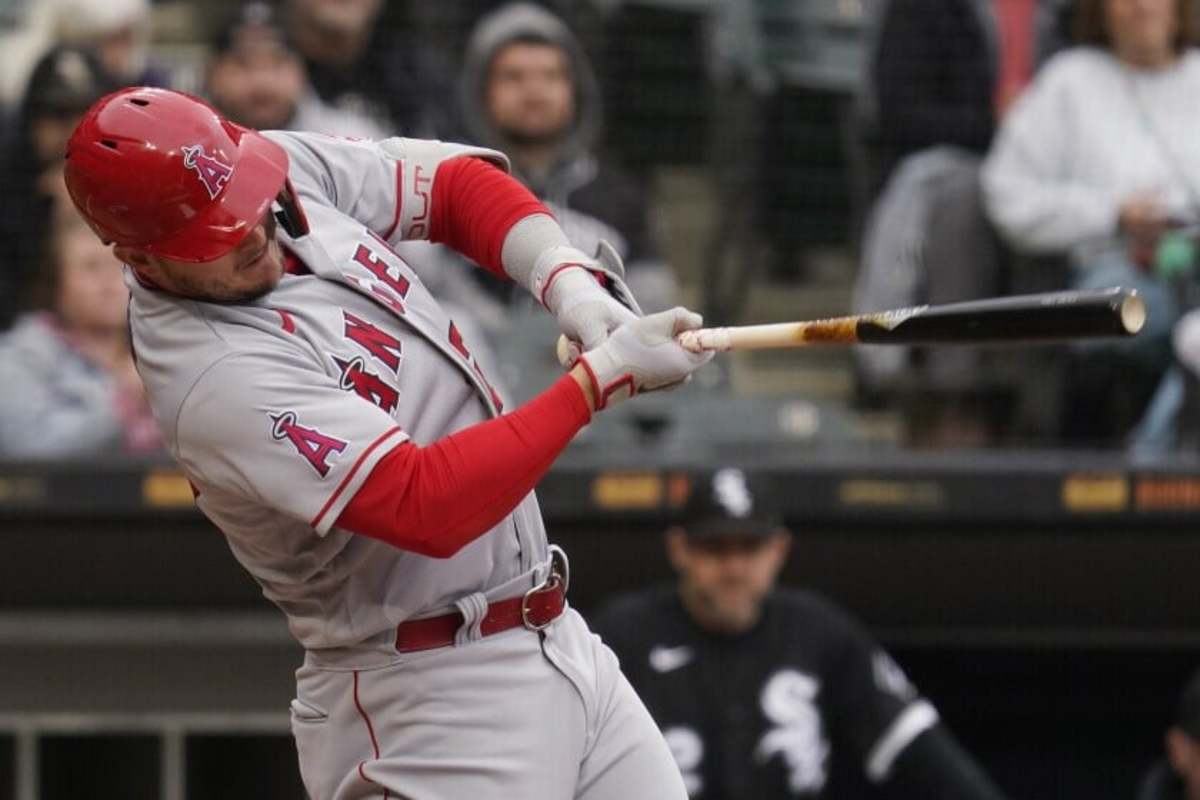 Mike Trout Home Run Los Angeles Angels Chicago White Sox