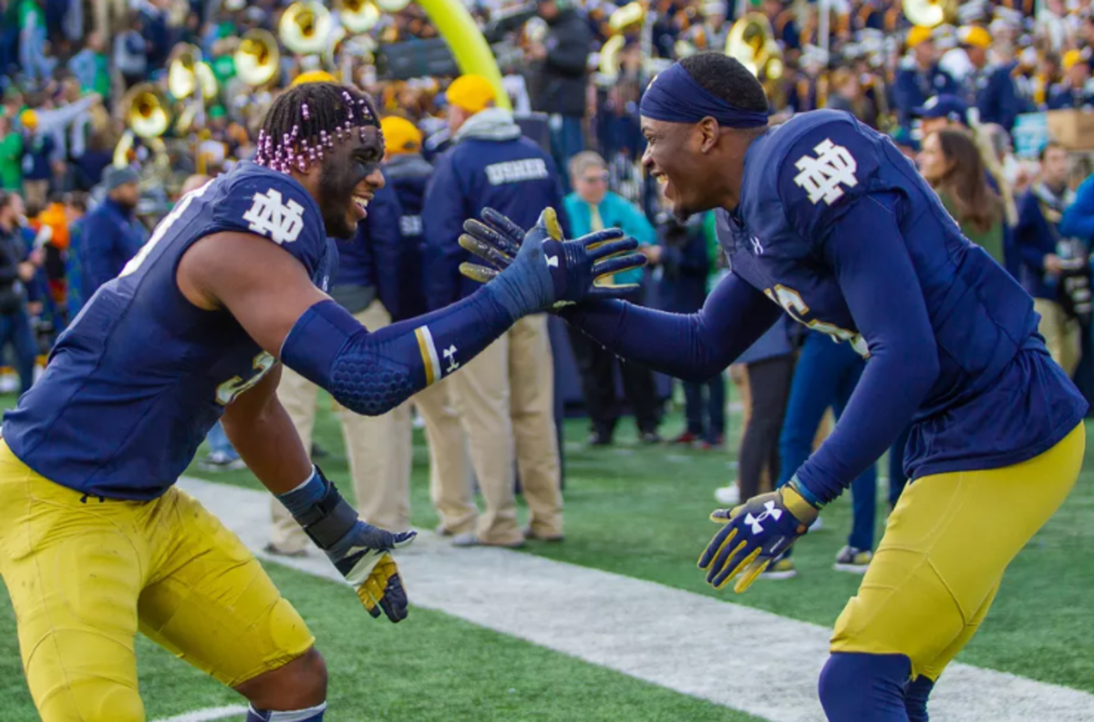 Julian  Okwara and Khalid  Kareem is the best defensive end tandem in the country, and they need to continue to force opposing QB's into mistakes for the Irish to run the table and finish 11-1.