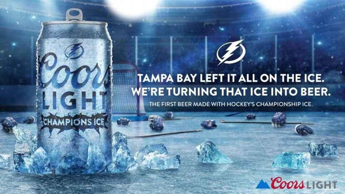 Coors Light Champions Ice Lightning Stanley Cup Beer