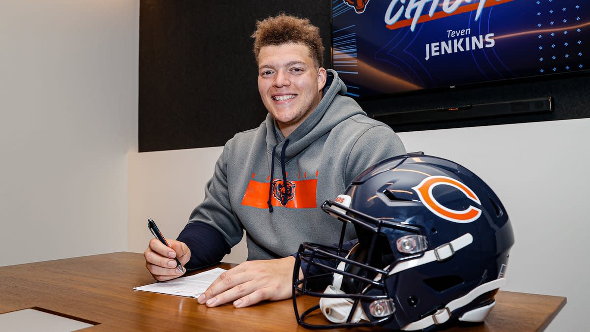 Chicago Bears OL Teven Jenkins fulfilling lifelong dream of joining NFL  team