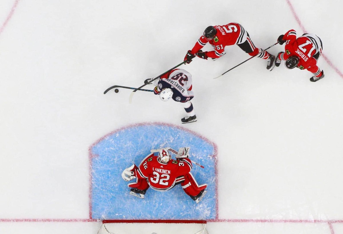 Blackhawks Fall Short in a Track Meet, Lose 6-5 to Blue Jackets - On ...