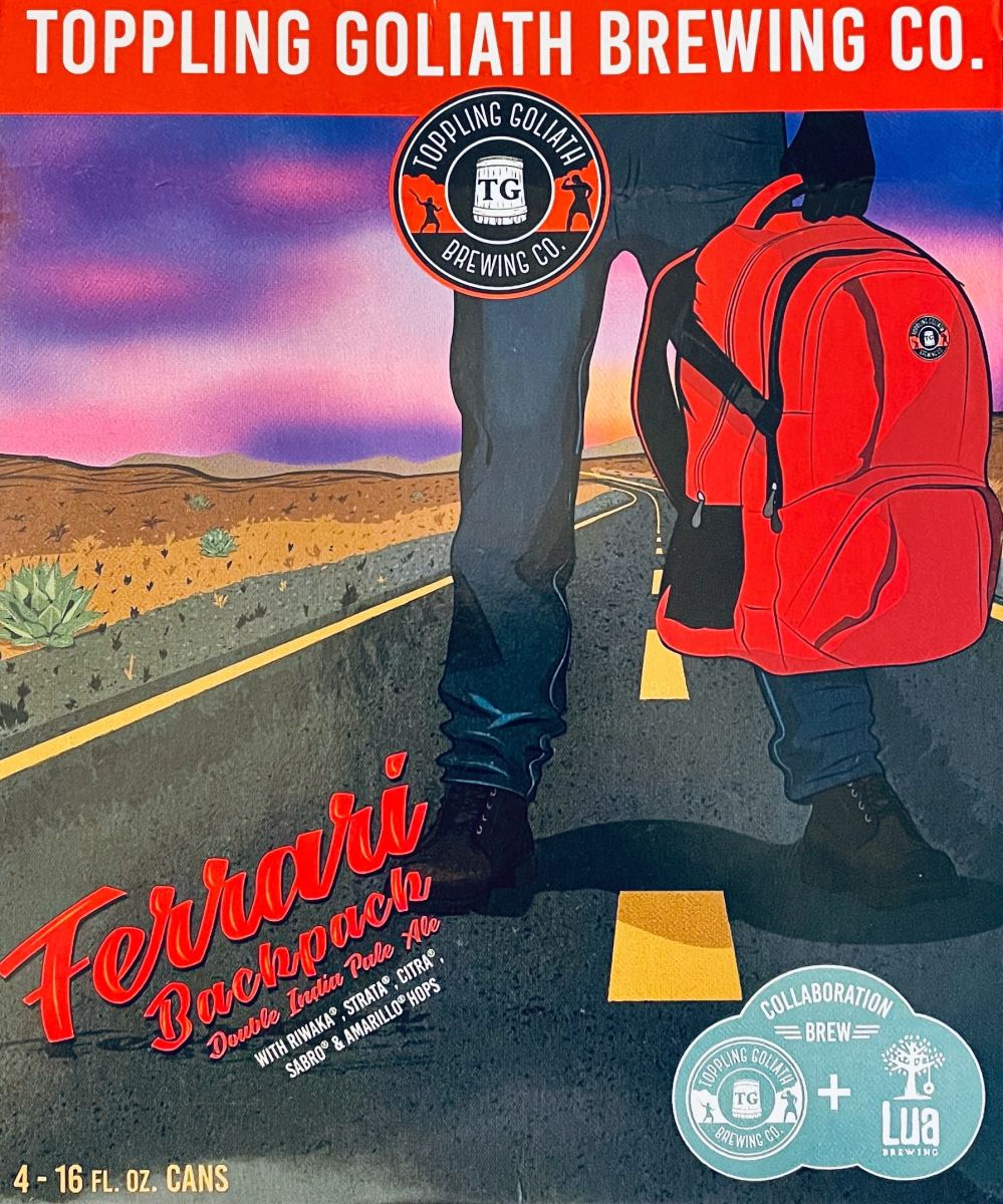 Ferrari Backpack Logo and Can Art
