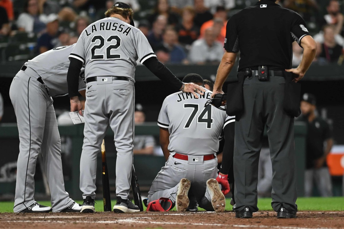 Eloy Jimenez Injury Update Hit By Pitch Chicago White Sox
