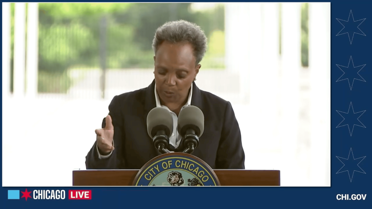 Chicago Mayor Lori Lightfoot Pitches Soldier Field Dome - Sports Illustrated