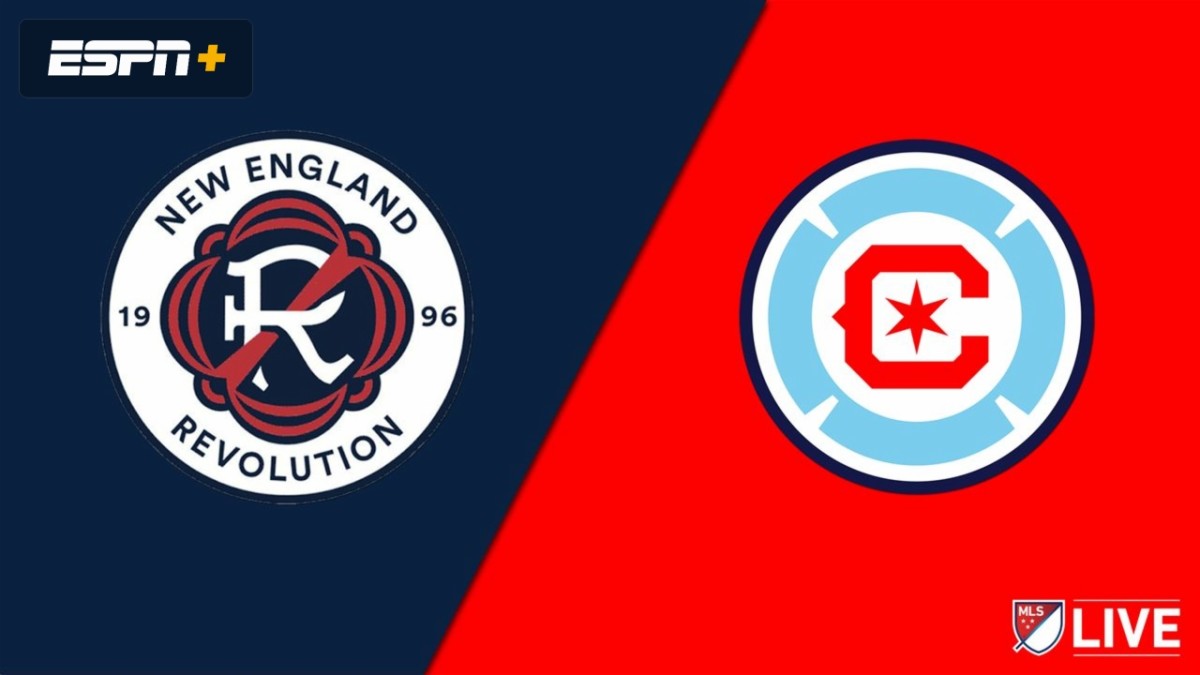 New England Revolution and Chicago Fire logos side-by-side