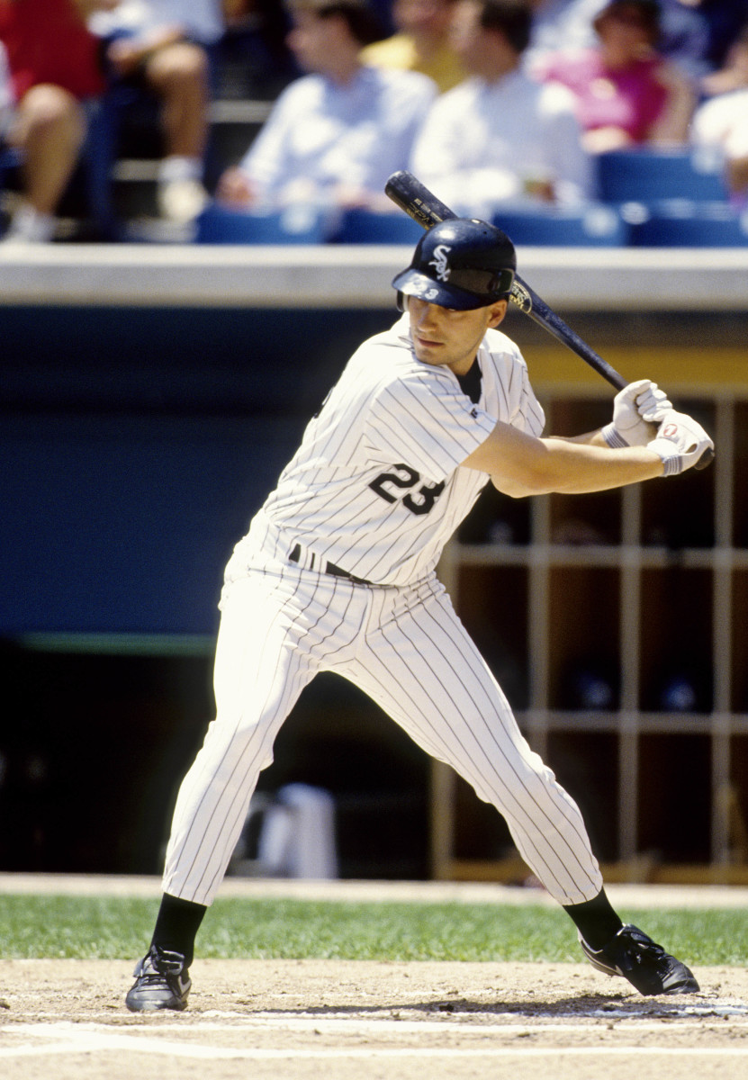 Unknown date 1994; Chicago, IL, USA, FILE PHOTO; Chicago White Sox third baseman Robin Ventura in action at Comiskey Park during the 1994 season.