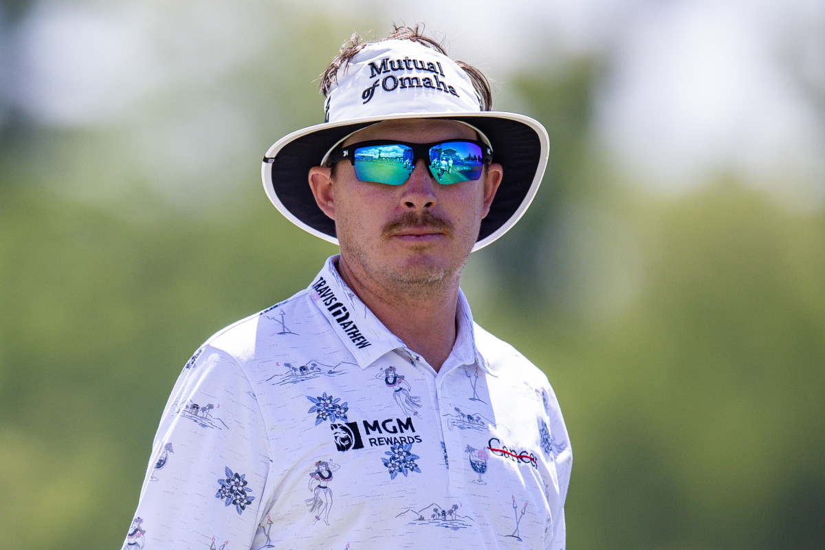 Joel Dahmen Rocks 'Vucket' Hat During Zurich Classic Opening Round On