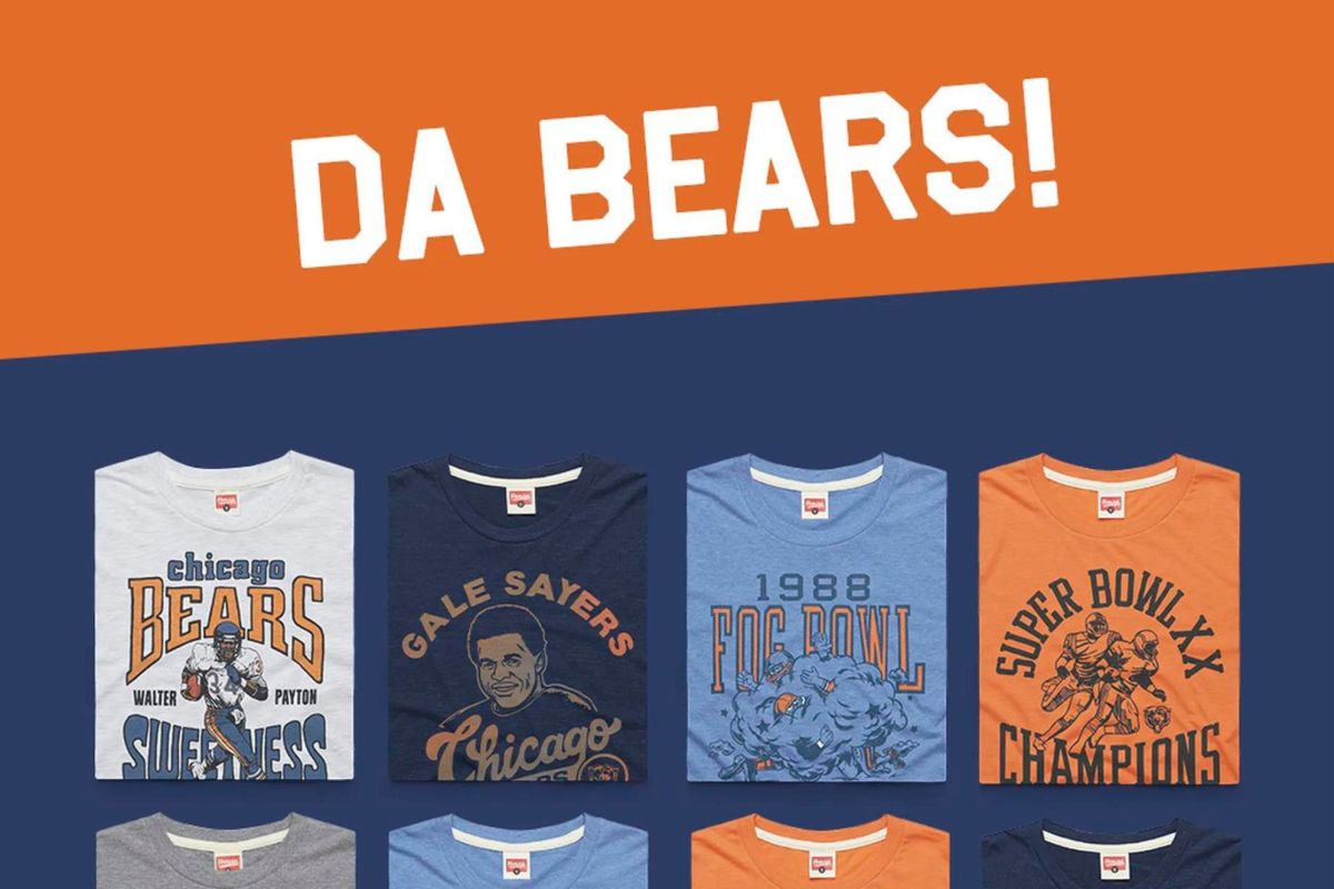 Gear up for Chicago Bears season with Homage: Vintage shirts, hoodies,  sweatshirts - On Tap Sports Net