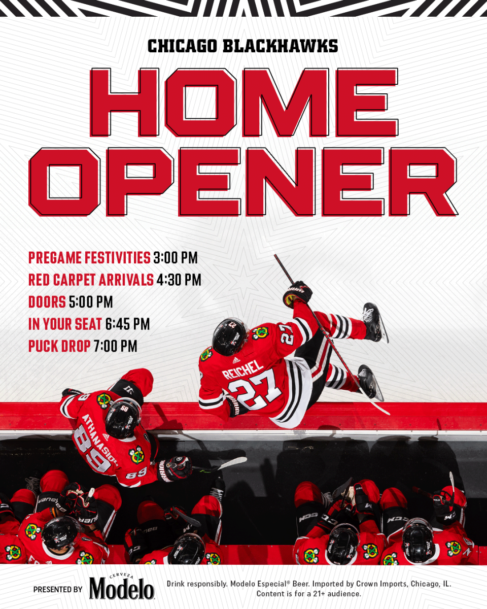 Blackhawks Home Opener Important Info Events, Times, Giveaway On Tap